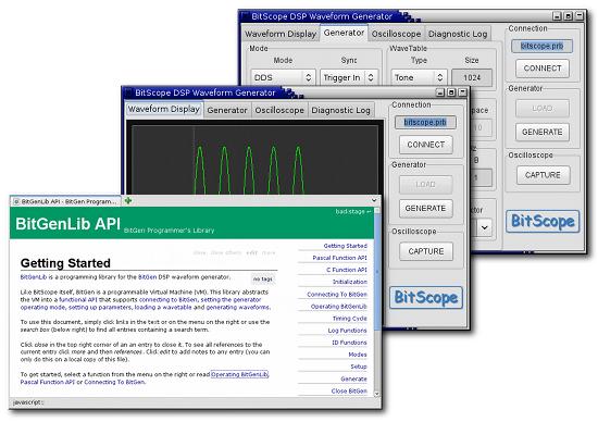 BitScope Waveform Generator Programming Library